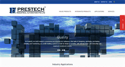 Desktop Screenshot of prestech.com.sg