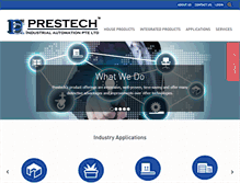 Tablet Screenshot of prestech.com.sg